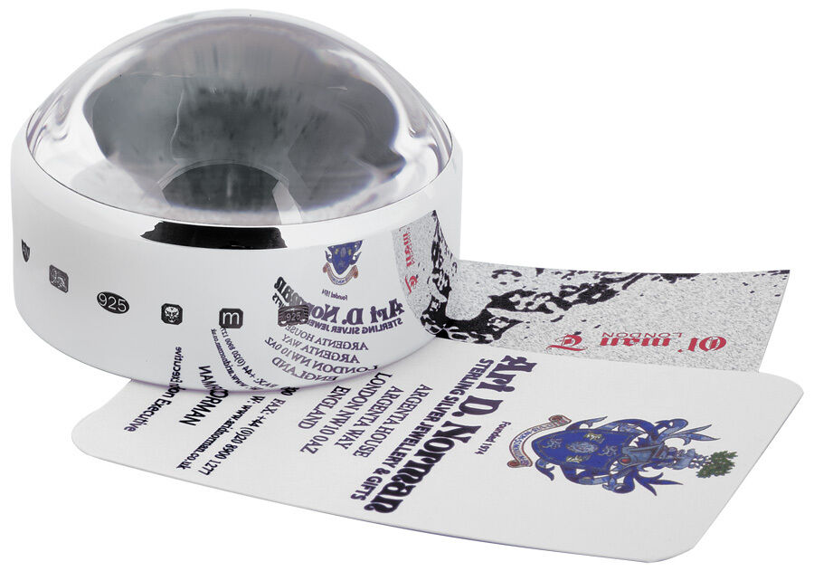 DESK PAPERWEIGHT AND MAGNIFYING GLASS STERLING SILVER 925 FROM ARI D NORMAN